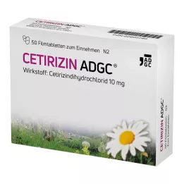 CETIRIZIN ADGC Filmomhulde tabletten, 50 stuks