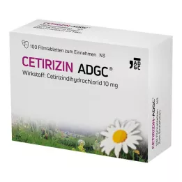 CETIRIZIN ADGC Filmomhulde tabletten, 100 stuks