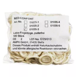 FINGERLING Latex OP Maat 3, 100 stuks