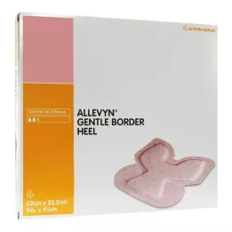 ALLEVYN Zachte rand hiel schuimverband, 5 stuks