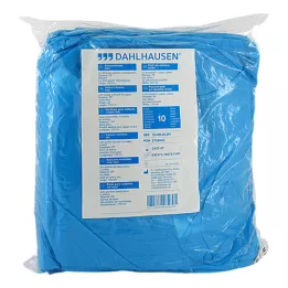 BESUCHERKITTEL met gebreide boorden voor binding 120x144 cm blauw, 10 stuks