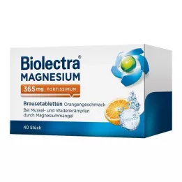 BIOLECTRA Magnesium 365 mg fortissimum Sinaasappel, 40 stuks