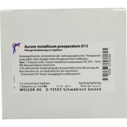 AURUM METALLICUM PRAEPARATUM D 15 ampullen, 5x10 ml