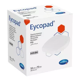 EYCOPAD Oogkompressen 56x70 mm steriel, 25 stuks