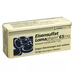 EISENSULFAT Lomapharm 65 mg omhulde tabletten, 50 stuks