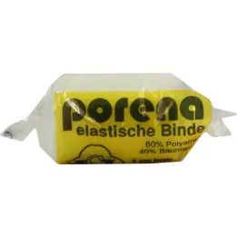 Porena elastisch gaasverband 4 cm, cellofaan wit, 1 stuk