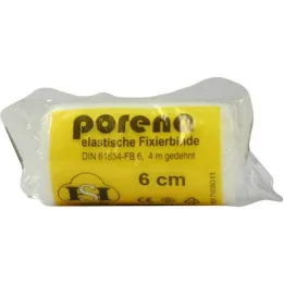 Porena elastisch gaasverband 6cm cello wit, 1 stuk