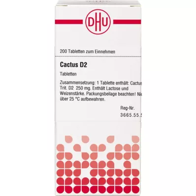 CACTUS D 2 tabletten, 200 st