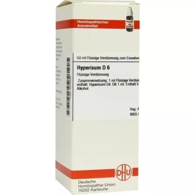 HYPERICUM D 6 verdunning, 50 ml