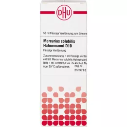 MERCURIUS SOLUBILIS Hahnemanni D 10 verdunning, 50 ml