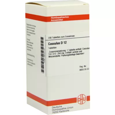 COCCULUS D 12 tabletten, 200 st COCCULUS D 12 tabletten, 200 st