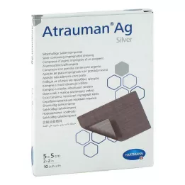 ATRAUMAN Ag 5x5 cm steriele kompressen, 10 stuks
