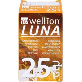 WELLION LUNA Bloedglucose teststrips, 25 stuks