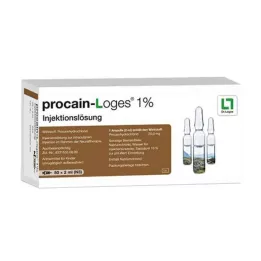 PROCAIN-Loges 1% injectieoplossing ampullen, 50X2 ml