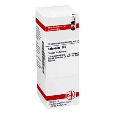 SELENIUM D 6 Verdunning, 20 ml SELENIUM D 6 Verdunning, 20 ml