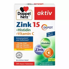 DOPPELHERZ Zink+Histidine Depot Tabletten actief, 30 stuks