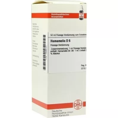 HAMAMELIS D 6 verdunning, 50 ml