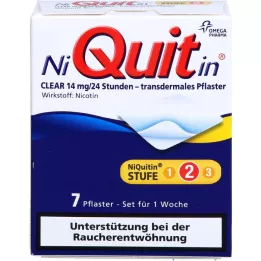 NIQUITIN Clear 14 mg Transdermal Pavement, 7 st