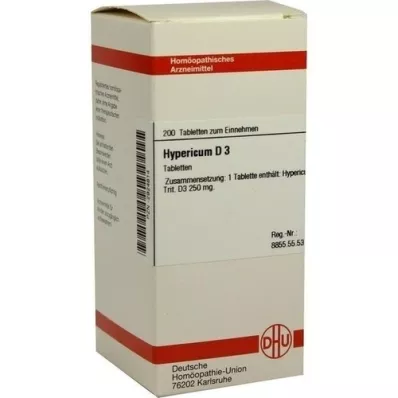 HYPERICUM D 3 tabletten, 200 st HYPERICUM D 3 tabletten, 200 st