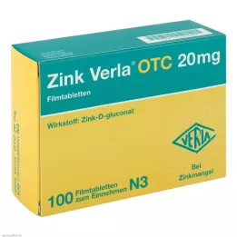ZINK VERLA OTC 20 mg filmomhulde tabletten, 100 stuks