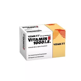 VITAGUTT Vitamine E 1000 zachte capsules, 60 stuks