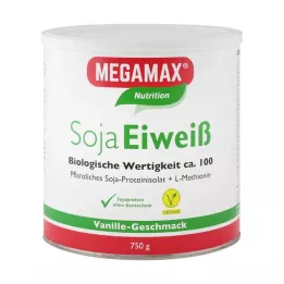 MEGAMAX Soja -eiwit vanillepoeder, 750 g