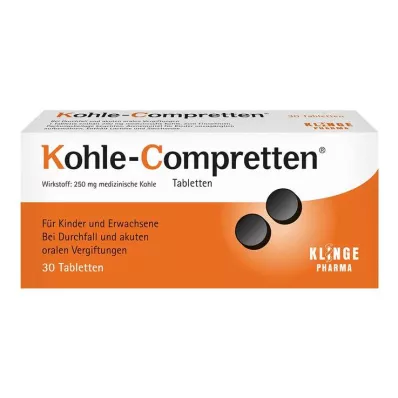 KOHLE Compretten tabletten, 30 stuks KOHLE Compretten tabletten, 30 stuks