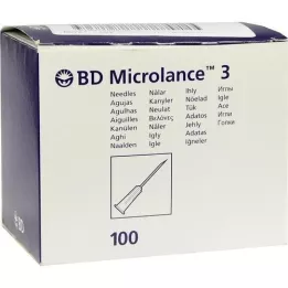BD MICROLANCE Canule 26 G 1/2 Insul.0,45x13 mm, 100 stuks
