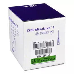 BD MICROLANCE Canule 21 G 2 0,8x50 mm, 100 stuks