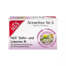 H&S Gal- en Leverthee N Filterzakjes, 20X2.0 g