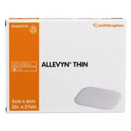 ALLEVYN Dun 5x6 cm dun wondverband, 10 stuks
