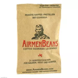 AIRMENBEANS fijnste koffiepastilles met guarana, 21 stuks
