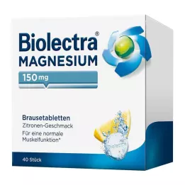 BIOLECTRA Magnesium 150 mg citroen bruistabletten, 40 stuks