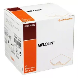 MELOLIN 5x5 cm wondverbanden steriel, 25 stuks
