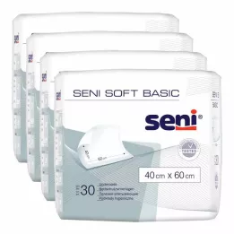 SENI Soft Basic bedbeschermkussen 40x60 cm, 4X30 st