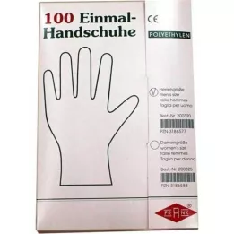 HANDSCHUHE Zodra Men Polyäthylen, 100 st