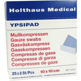 MULLKOMPRESSEN Ypsipad 10x10 cm steriel 8-laags, 25X2 st