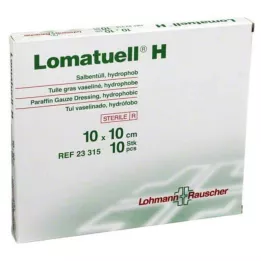 LOMATUELL H Zalf tule 10x10 cm steriel, 10 st