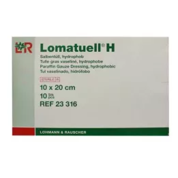 LOMATUELL H Zalf tule 10x20 cm steriel, 10 st