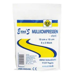Erena steriel gaaskompres 10x10, 5x2 st