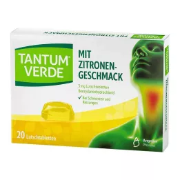 TANTUM VERDE 3 mg zuigtabletten met citroensmaak, 20 stuks