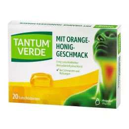 TANTUM VERDE 3 mg zuigtabletten met sinaasappel-honingsmaak, 20 stuks
