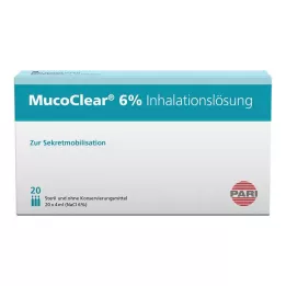 MUCOCLEAR 6% NaCl-inhalatieoplossing, 20X4 ml