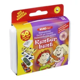 KINDERPFLASTER Kleurrijk, 50 stuks