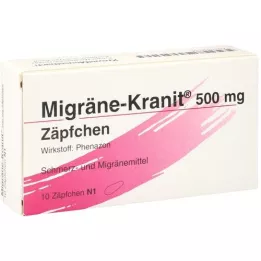 MIGRÄNE KRANIT 500 mg zetpillen, 10 st
