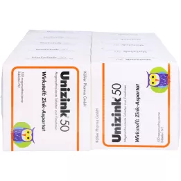 UNIZINK 50 maagsapresistente tabletten, 10X100 stuks
