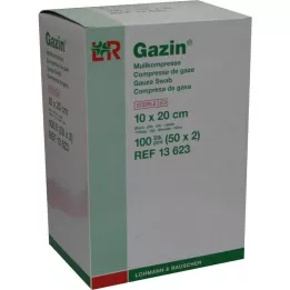 GAZIN Gaaskompres 10x20 cm steriel 8-laags, 50X2 st