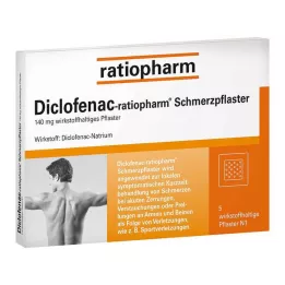 DICLOFENAC-ratiopharm pijnpleisters, 5 stuks