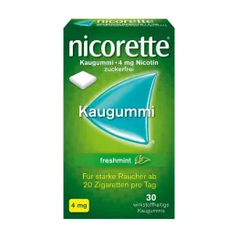 NICORETTE 4 mg verse munt kauwgom, 30 stuks