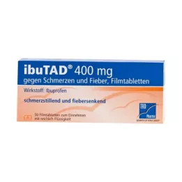 IBUTAD 400 mg tegen pijn en koorts, filmomhulde tabletten, 50 stuks